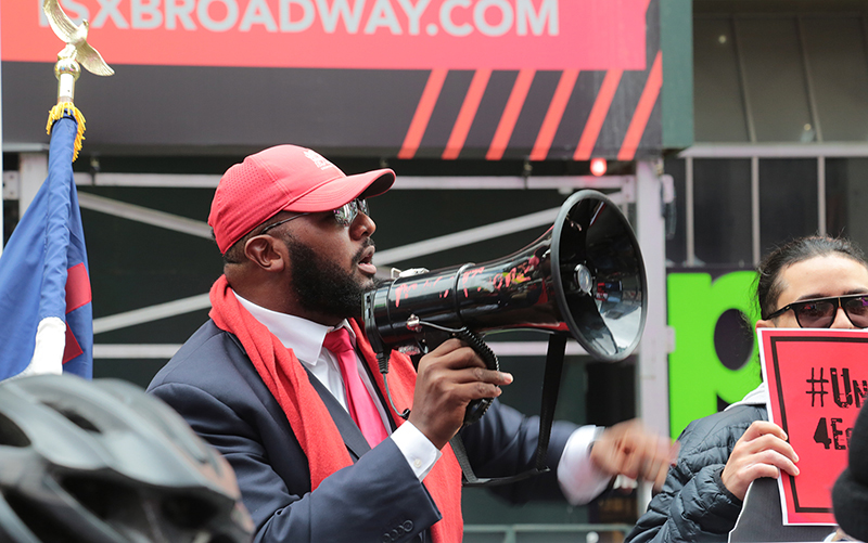 Trump Rally and Protest : Times Square : New York :  Events : Photo Projects :  Richard Moore Photography : Photographer : 